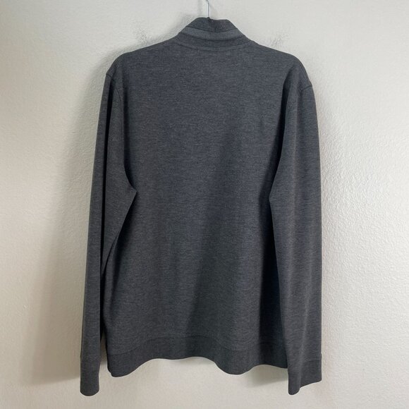 Ted Baker Mens XXL Gray 1/4 Zip Pullover Sweatshirt Long Sleeve Top - Picture 11 of 12